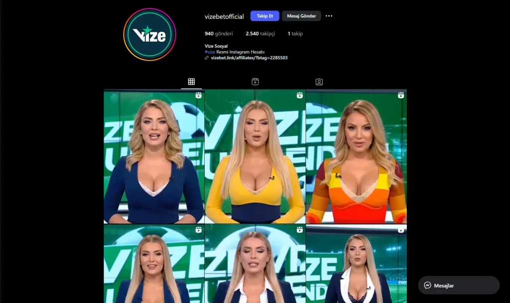 VizeBet İletişim- Resmı Instagram